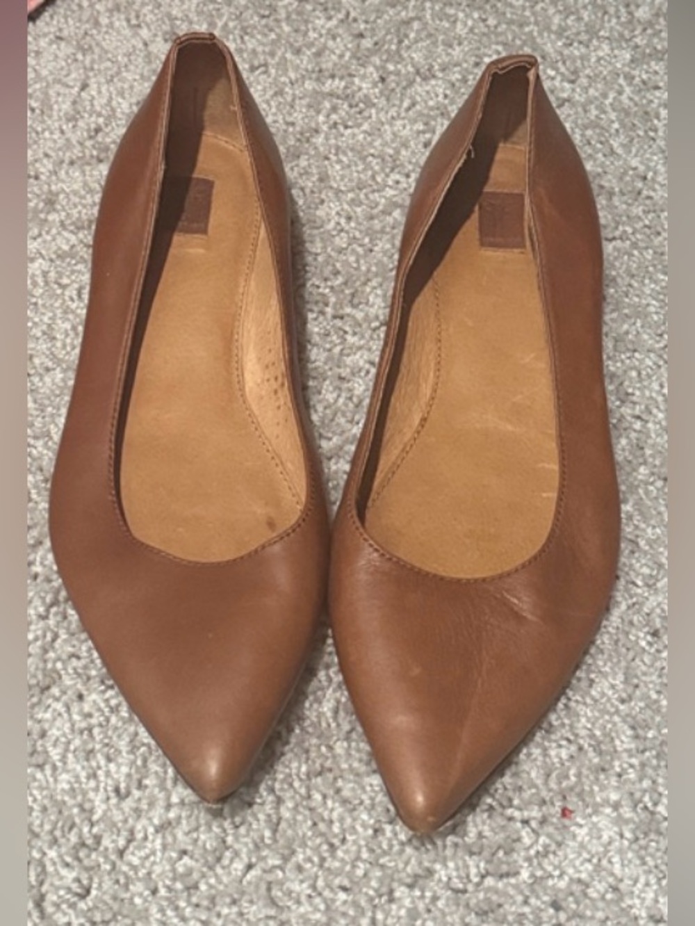 Frye Brown Pointed-Toe Women’s Flats 9.5